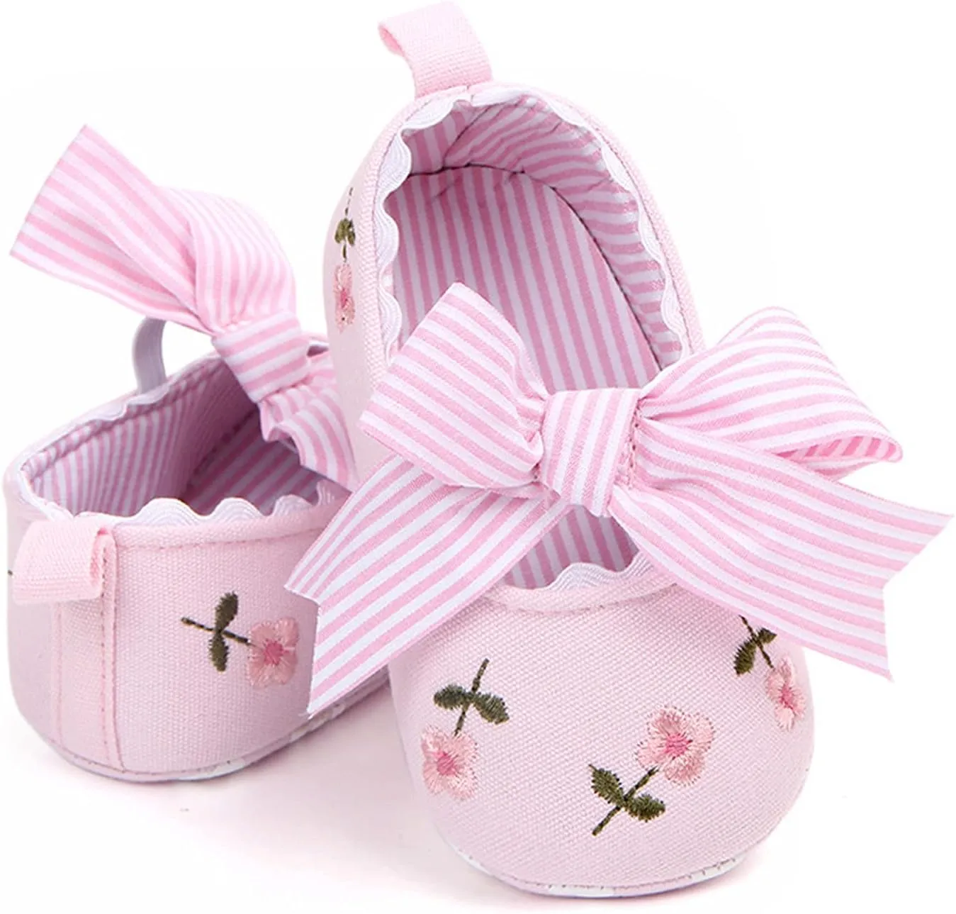 Boy Slip on Soft Shoes Floral Sandals Girls Shoes Bow Non-Slip First Baby Walking Soft Baby Size 2 Boys Shoes