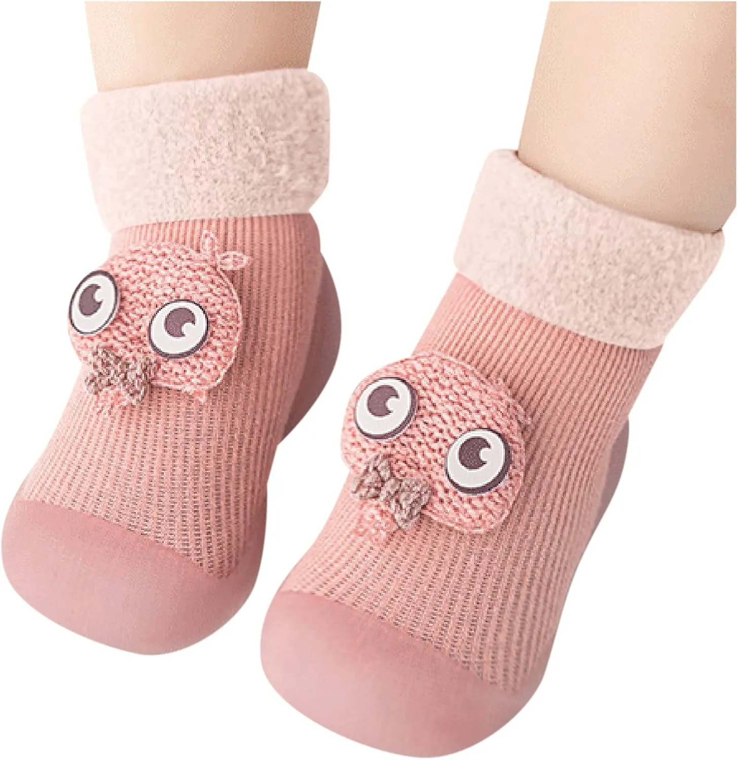 Casual Shoes for Baby Boys Sole Warm Socks Baby Kids Slipper Shoes Knit Soft Solid Toddler Girls Stocking Shoes