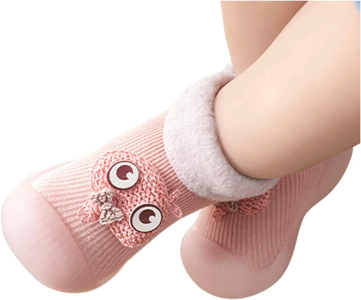 Casual Shoes for Baby Boys Sole Warm Socks Baby Kids Slipper Shoes Knit Soft Solid Toddler Girls Stocking Shoes