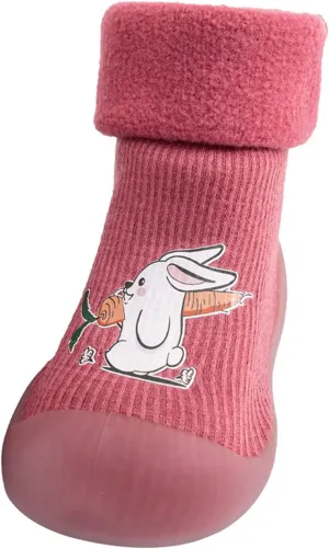 Cat And Girls Sandals Baby Sole Soft Girls Stocking Shoes Boys Toddler Solid Socks Slipper Rubber Warm Kids Knit Baby Shoes Baby Sneakers 12 Months