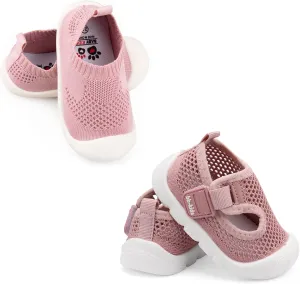 Charrost Baby First-Walking Shoes Size 6 Kid Shoes Toddler Infant Boys Girls Soft Sole Sandals Non Slip Mesh Breathable Lightweight Slip-on Sneakers Outdoor
