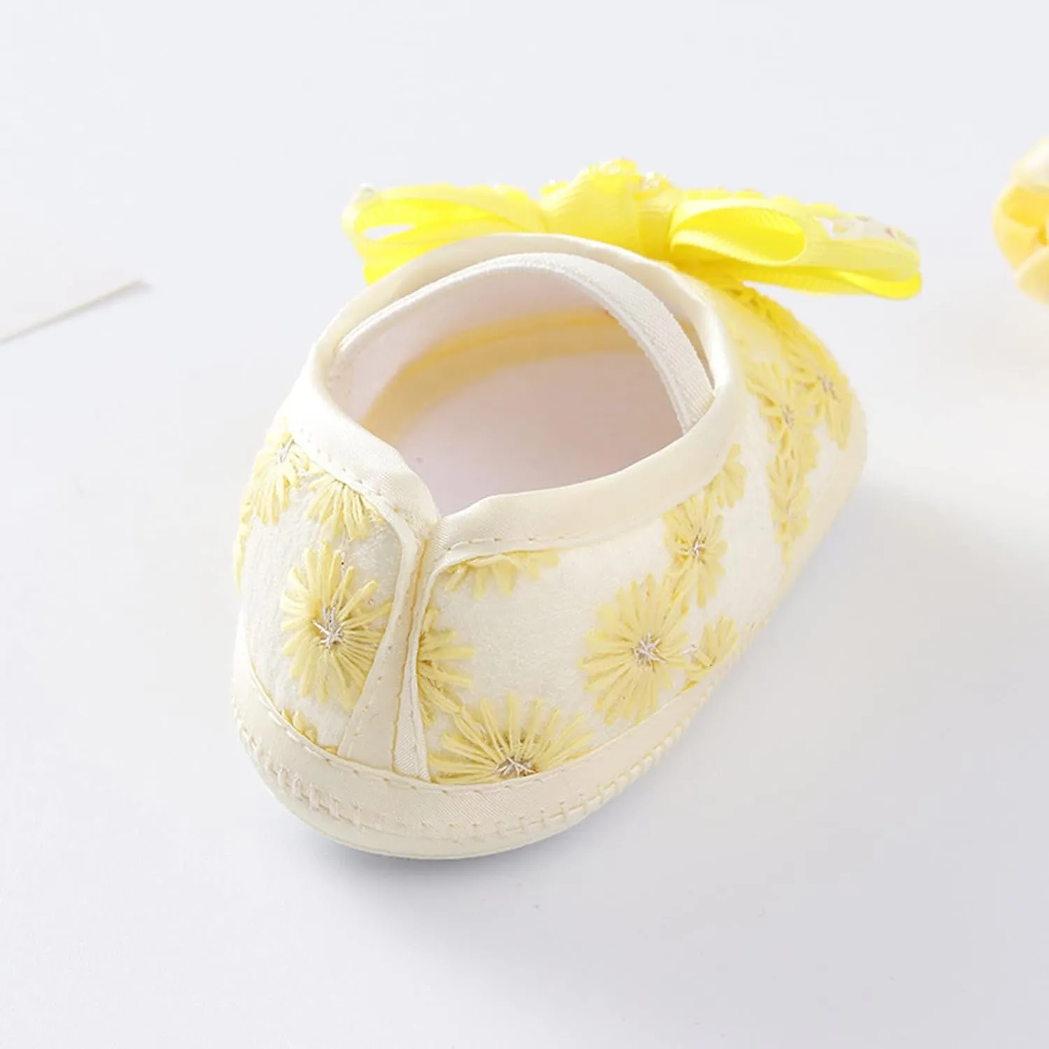 Children First Walking Sneakers Baby Shoes Fashion Soft Sole Toddler Shoes Pearl Dress Flower Princess Shoes