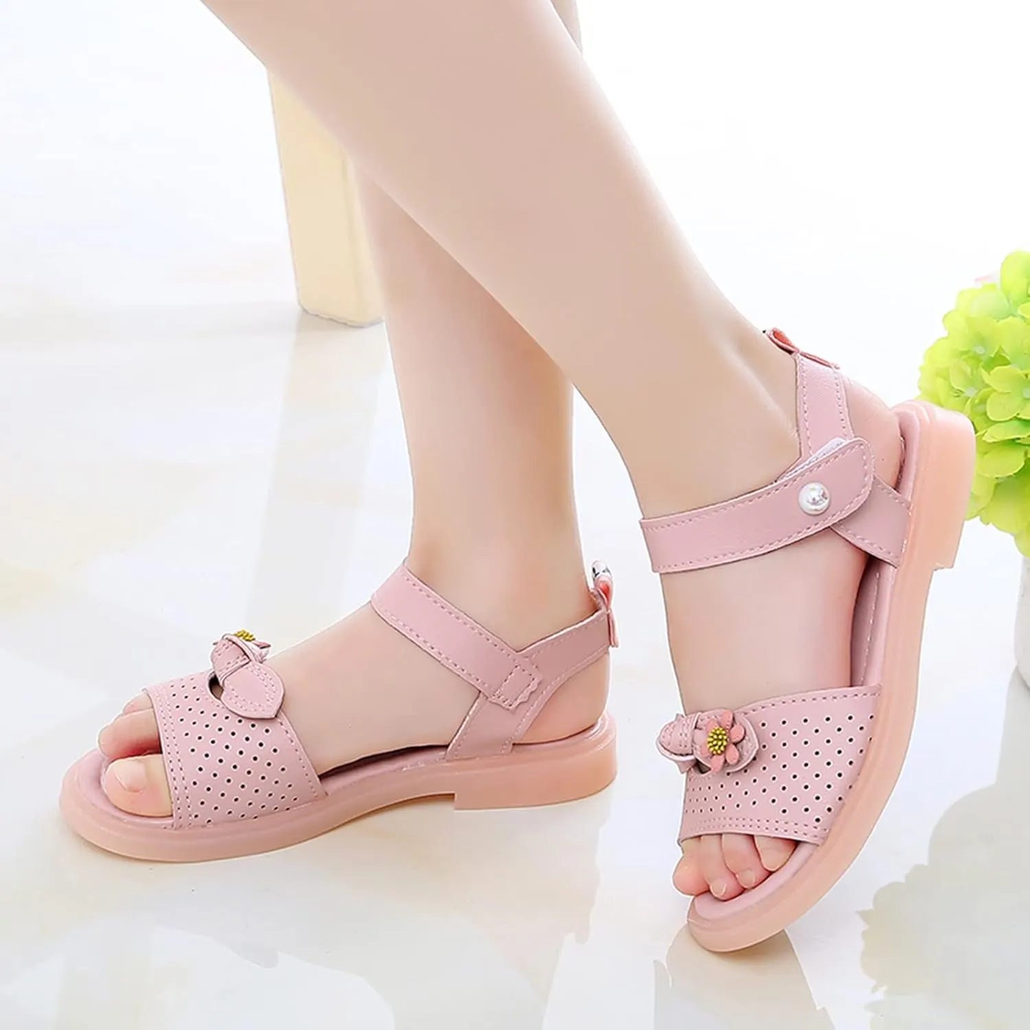 Children Shoes Fashion Flower Thick Sole Sandals Soft Sole Comfortable Princess Sandals Toddler Girl Sandal