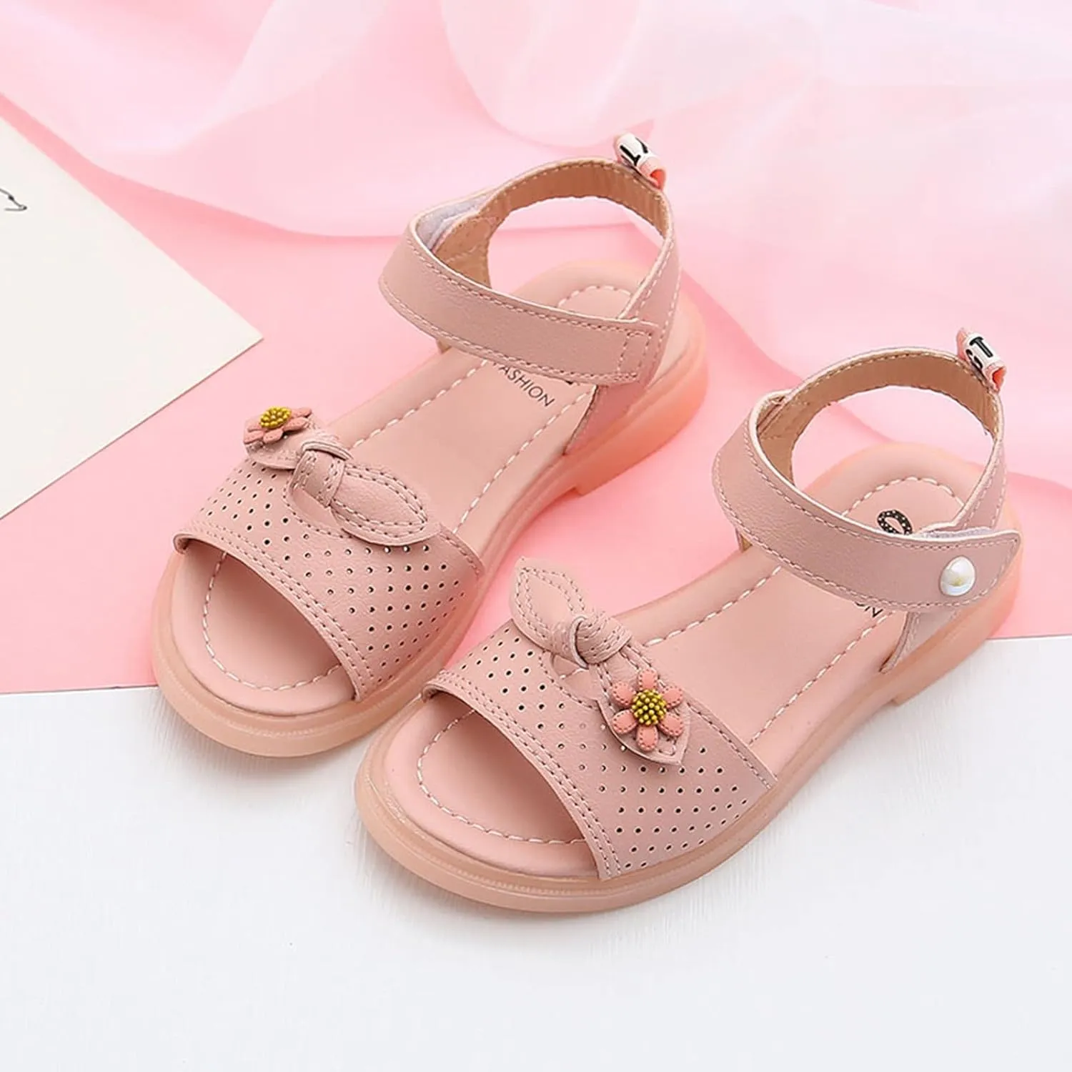 Children Shoes Fashion Flower Thick Sole Sandals Soft Sole Comfortable Princess Sandals Toddler Girl Sandal