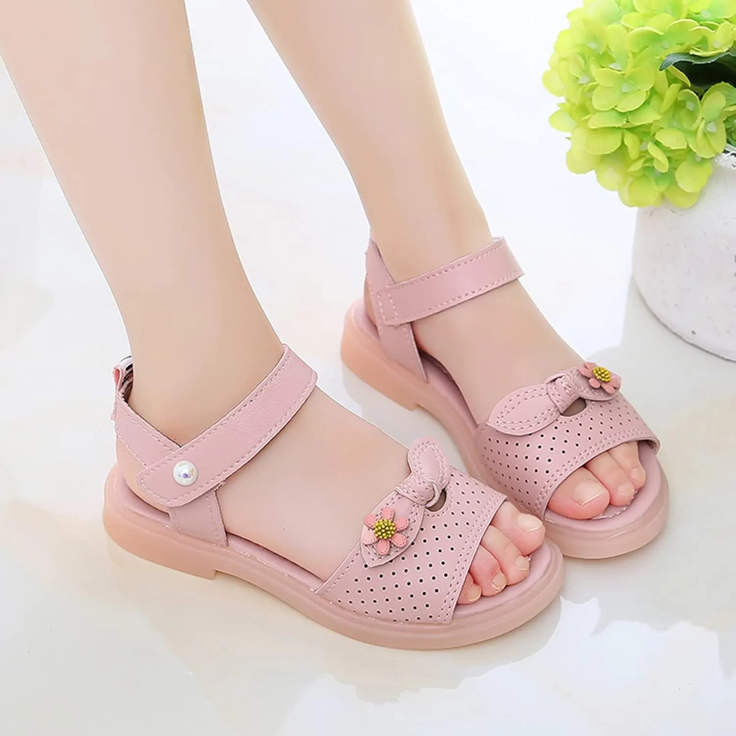 Children Shoes Fashion Flower Thick Sole Sandals Soft Sole Comfortable Princess Sandals Toddler Girl Sandal