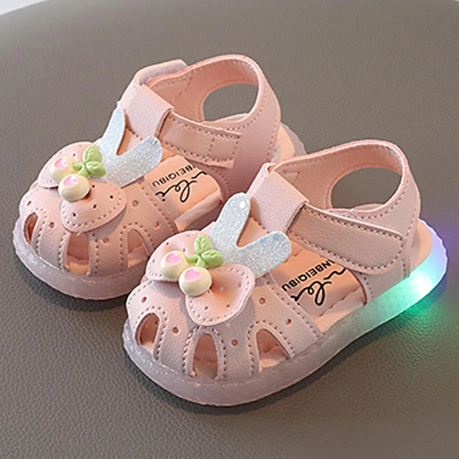 Children Shoes Flat Comfortable Soft Sandals Soft Sole Toddler Shoes Baotou Princess Light Kids Water