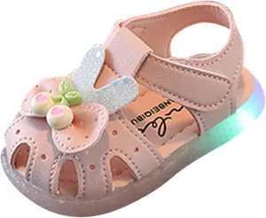 Children Shoes Flat Comfortable Soft Sandals Soft Sole Toddler Shoes Baotou Princess Light Kids Water