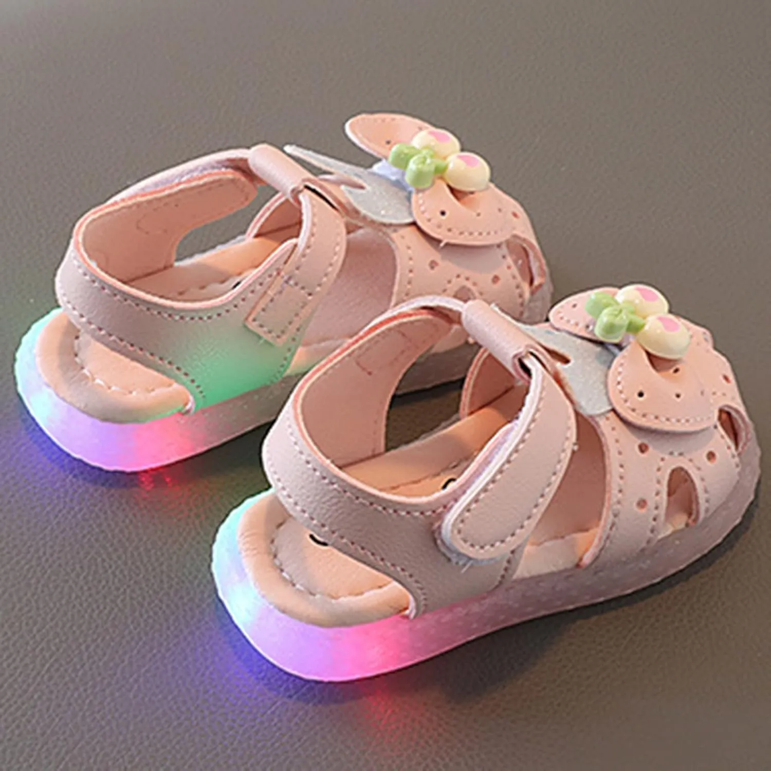 Children Shoes Flat Comfortable Soft Sandals Soft Sole Toddler Shoes Baotou Princess Light Kids Water