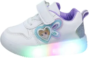 Children's Sneakers LED Charged Breathable Soft Sole Strap Collision Color Toddler Shoes Unisex Sneakers Shoes