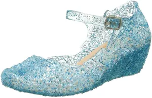 Cosplay Sandals Princess Party Girls Wedge Kids Toddler Single Infant Baby Shoes Baby Shoes (Blue, 5-5.5 Years)