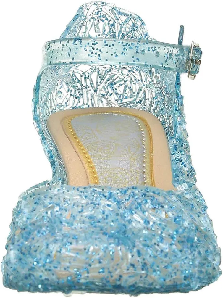 Cosplay Sandals Princess Party Girls Wedge Kids Toddler Single Infant Baby Shoes Baby Shoes (Blue, 5-5.5 Years)