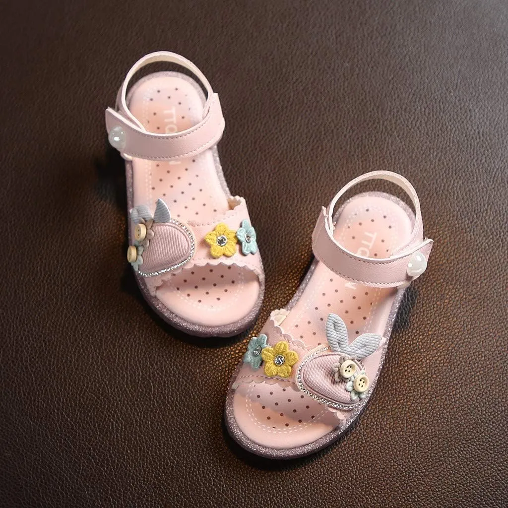 DEESEE(TM)_Home Sock Shoes Boy, Toddler Infant Kids Baby Girls Cute Rabbit Soft Princess Shoes Beach Sandals