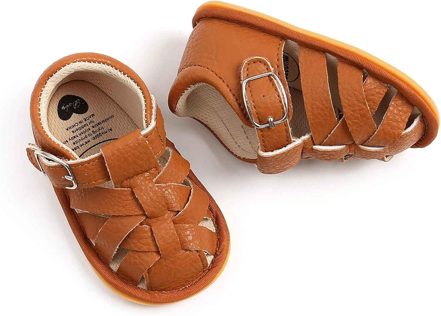 EnJoCho Baby Boys Girls Sandals Soft Non-Slip Rubber Sole Summer Flat Walking Shoes Toddler Flats First Walkers Crib Shoe