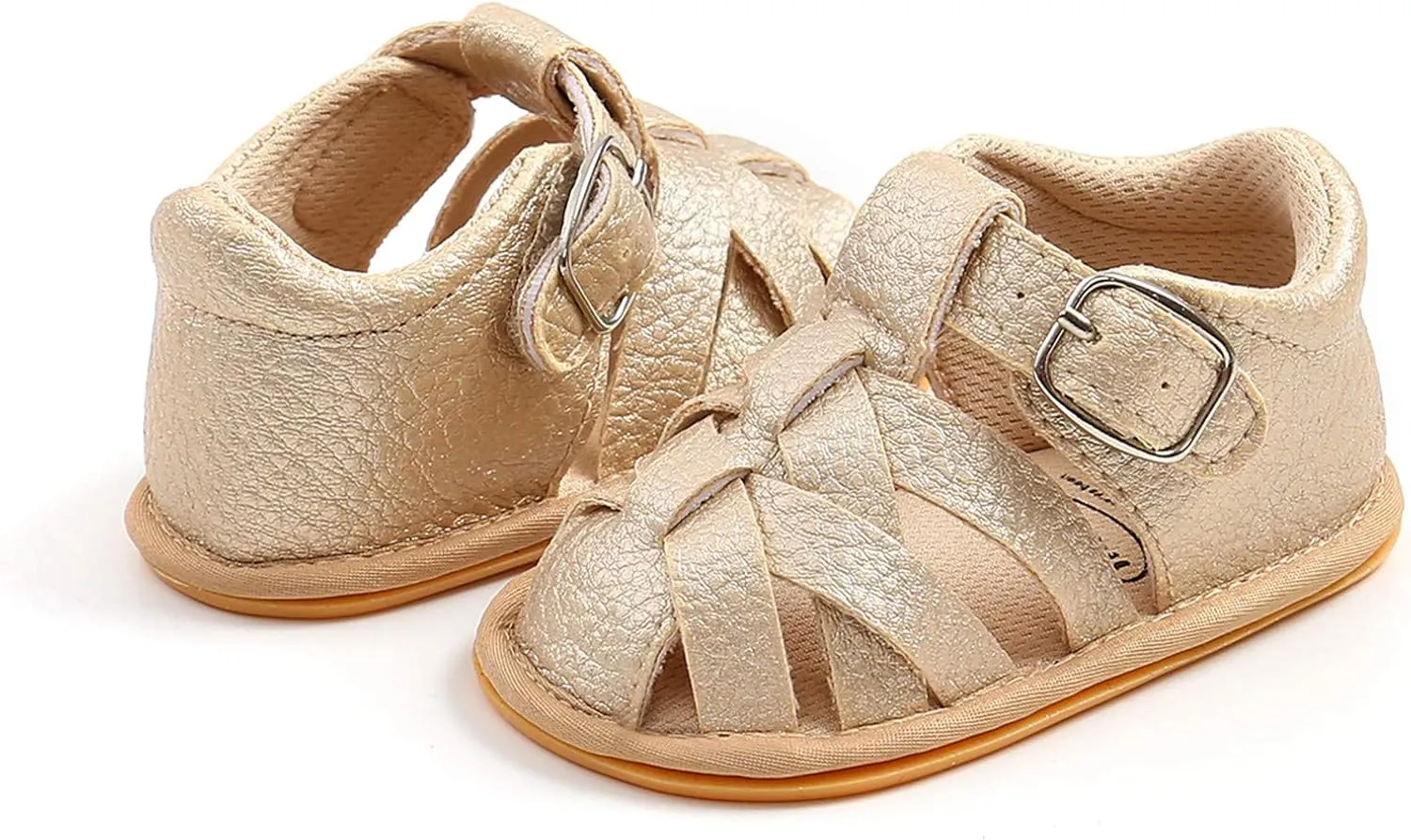 EnJoCho Baby Boys Girls Sandals Soft Non-Slip Rubber Sole Summer Flat Walking Shoes Toddler Flats First Walkers Crib Shoe