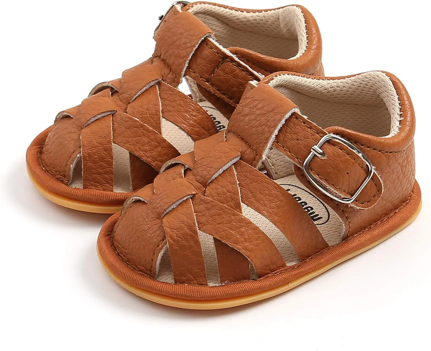 EnJoCho Baby Boys Girls Sandals Soft Non-Slip Rubber Sole Summer Flat Walking Shoes Toddler Flats First Walkers Crib Shoe