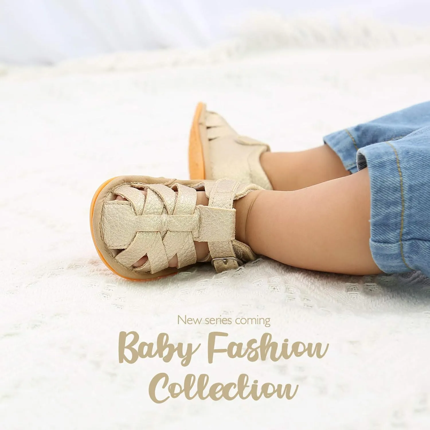 EnJoCho Baby Boys Girls Sandals Soft Non-Slip Rubber Sole Summer Flat Walking Shoes Toddler Flats First Walkers Crib Shoe
