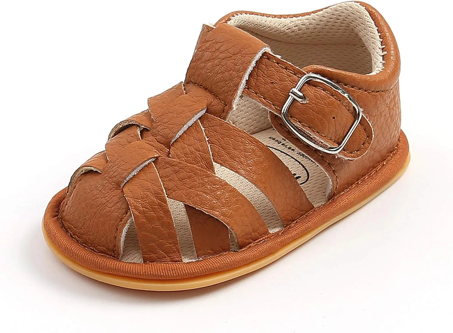 EnJoCho Baby Boys Girls Sandals Soft Non-Slip Rubber Sole Summer Flat Walking Shoes Toddler Flats First Walkers Crib Shoe