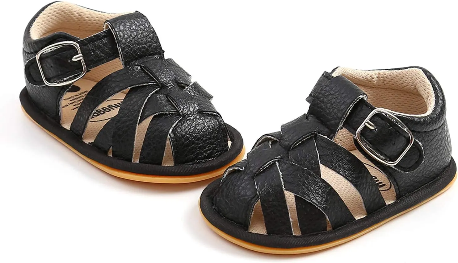 EnJoCho Baby Boys Girls Sandals Soft Non-Slip Rubber Sole Summer Flat Walking Shoes Toddler Flats First Walkers Crib Shoe