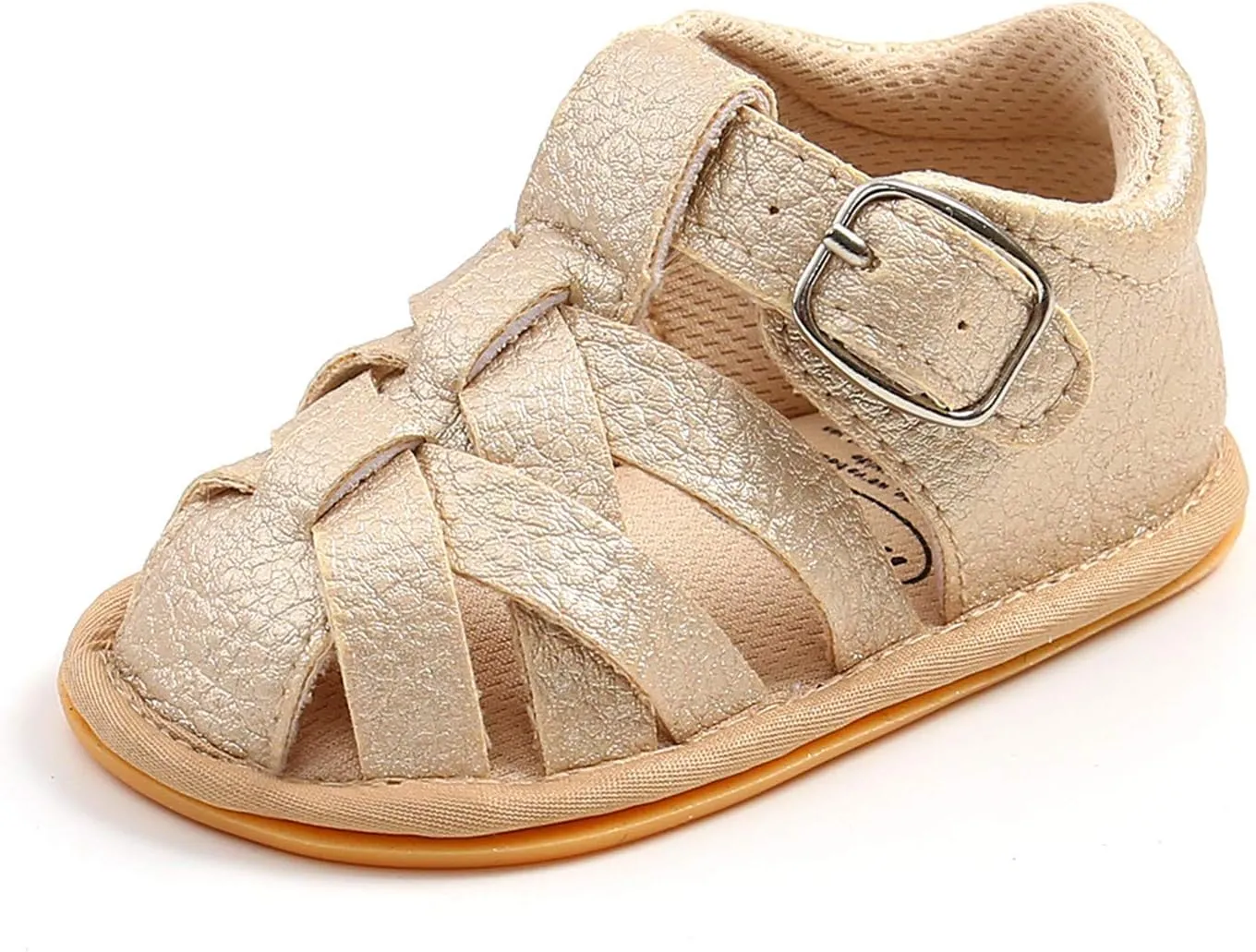 EnJoCho Baby Boys Girls Sandals Soft Non-Slip Rubber Sole Summer Flat Walking Shoes Toddler Flats First Walkers Crib Shoe