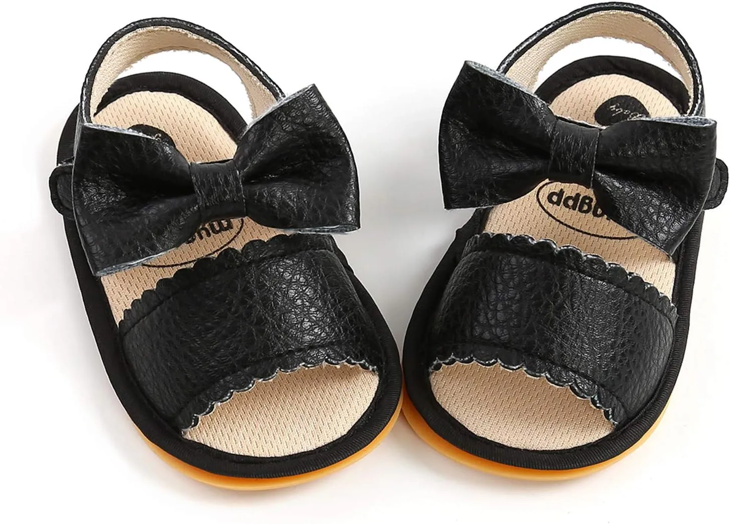 EnJoCho Baby Girl Boy Beach Sandals Soft Rubber Sole Anti-Slip Summer Bowknot Shoes Toddler Flats First Walkers Crib Shoe