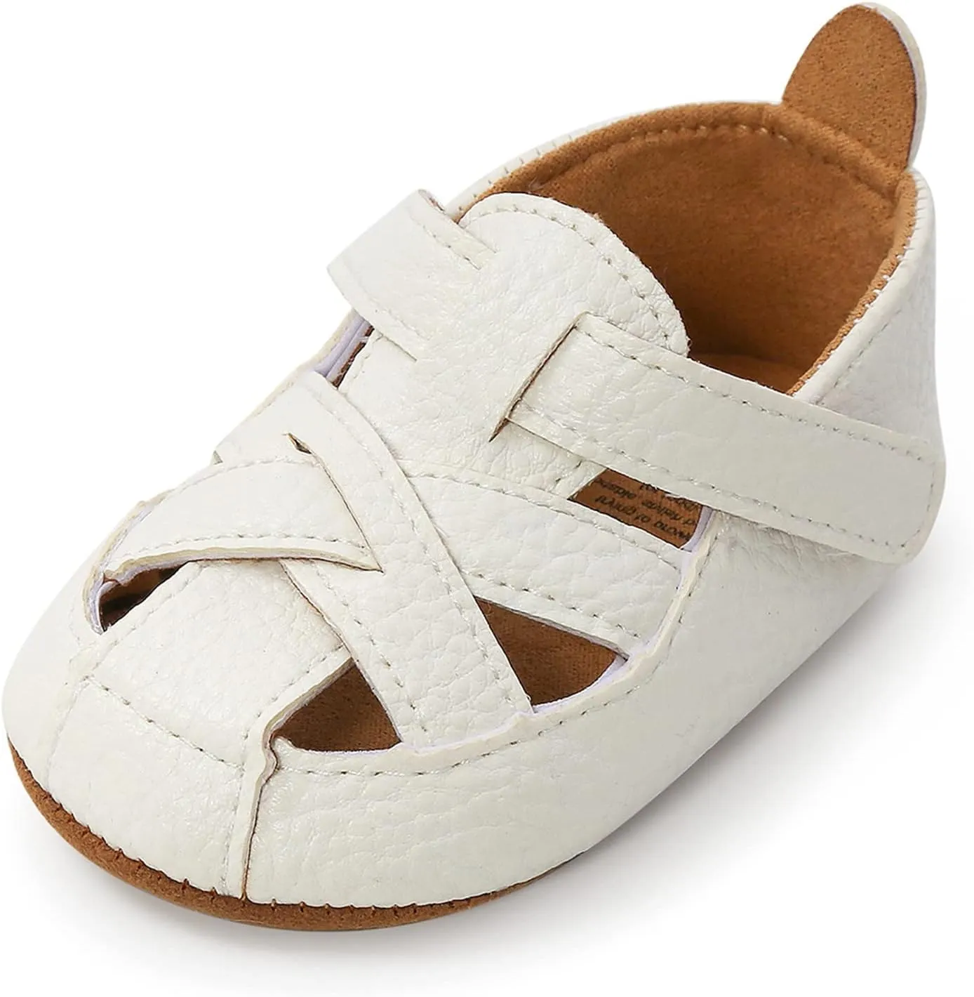 EnJoCho Baby Girl Boy Sandal Premium Soft Anti-Slip Rubber Sole Infant Summer Closed Toe Outdoor Shoes Toddler First Walkers