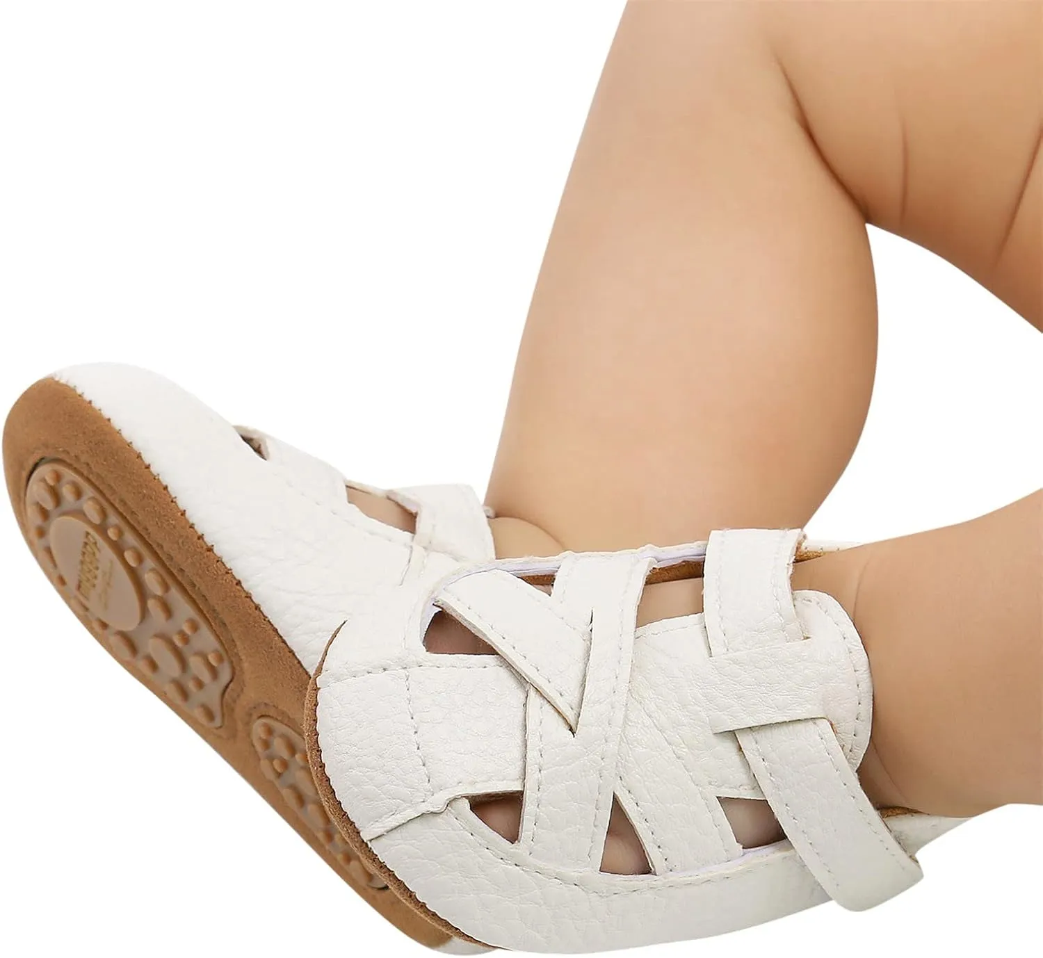 EnJoCho Baby Girl Boy Sandal Premium Soft Anti-Slip Rubber Sole Infant Summer Closed Toe Outdoor Shoes Toddler First Walkers
