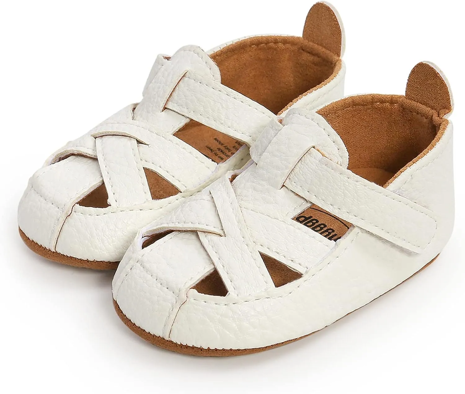 EnJoCho Baby Girl Boy Sandal Premium Soft Anti-Slip Rubber Sole Infant Summer Closed Toe Outdoor Shoes Toddler First Walkers