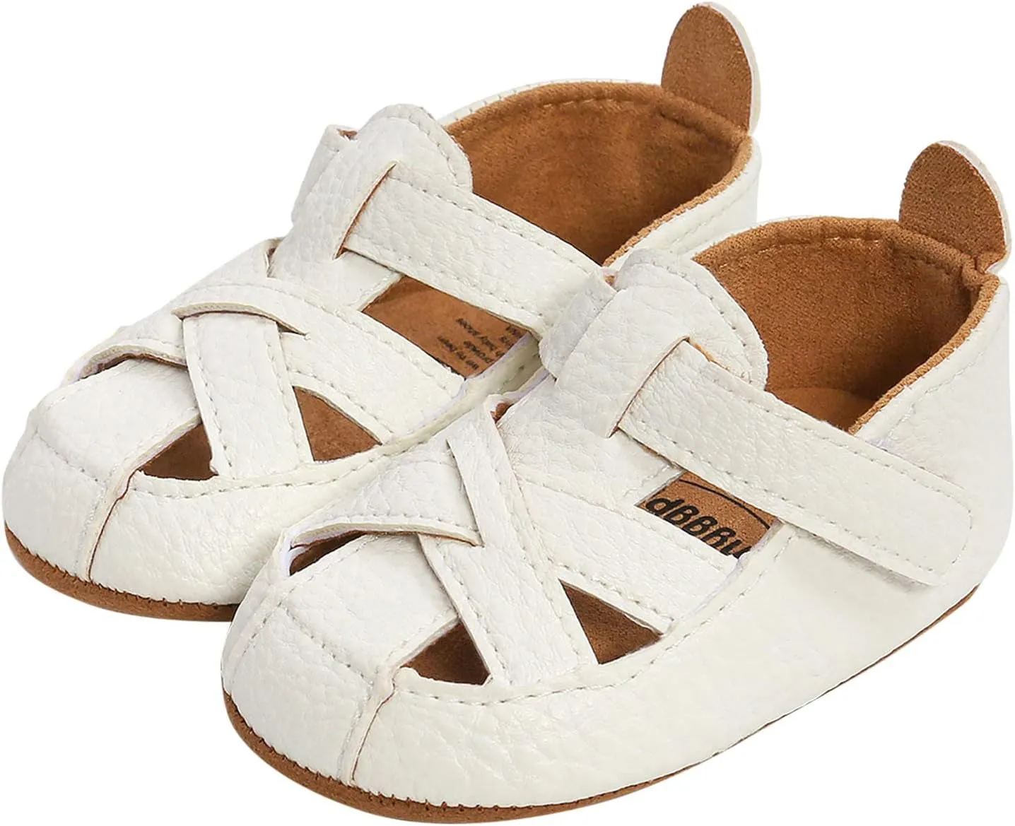 EnJoCho Baby Girl Boy Sandal Premium Soft Anti-Slip Rubber Sole Infant Summer Closed Toe Outdoor Shoes Toddler First Walkers