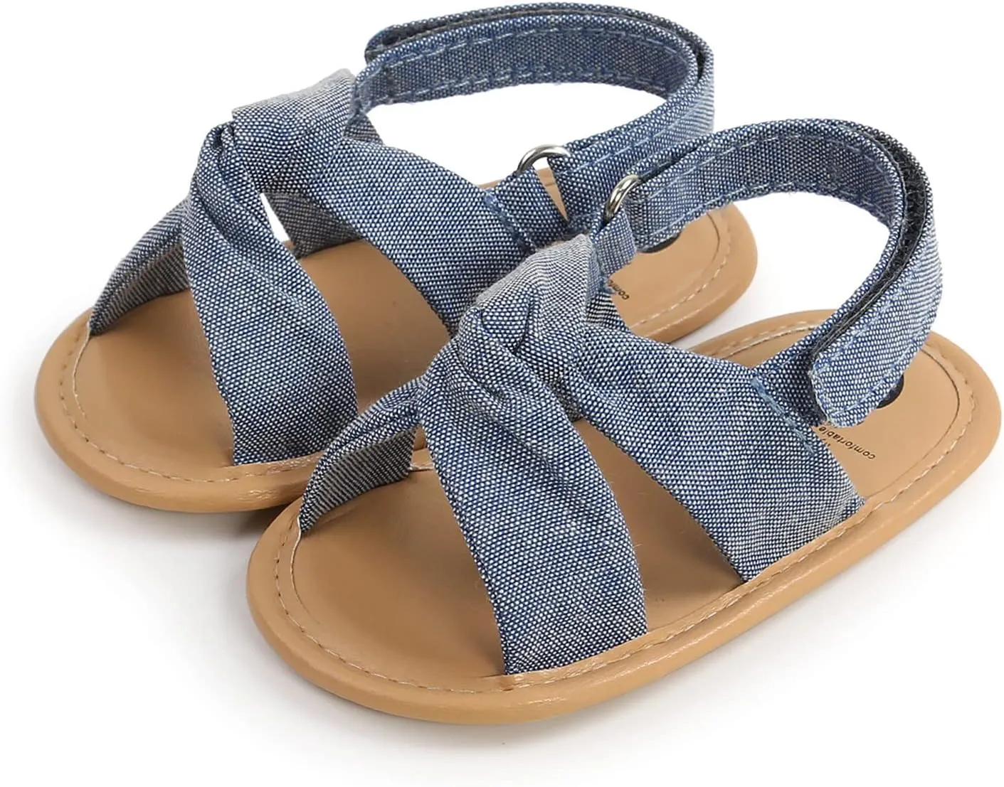 EnJoCho Baby Girls 0-18M Sandals Summer Shoes Soft Sole Outdoor First Walk Toddler Girls Shoes Flats for Party Wedding