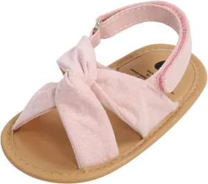 EnJoCho Baby Girls 0-18M Sandals Summer Shoes Soft Sole Outdoor First Walk Toddler Girls Shoes Flats for Party Wedding