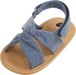 EnJoCho Baby Girls 0-18M Sandals Summer Shoes Soft Sole Outdoor First Walk Toddler Girls Shoes Flats for Party Wedding