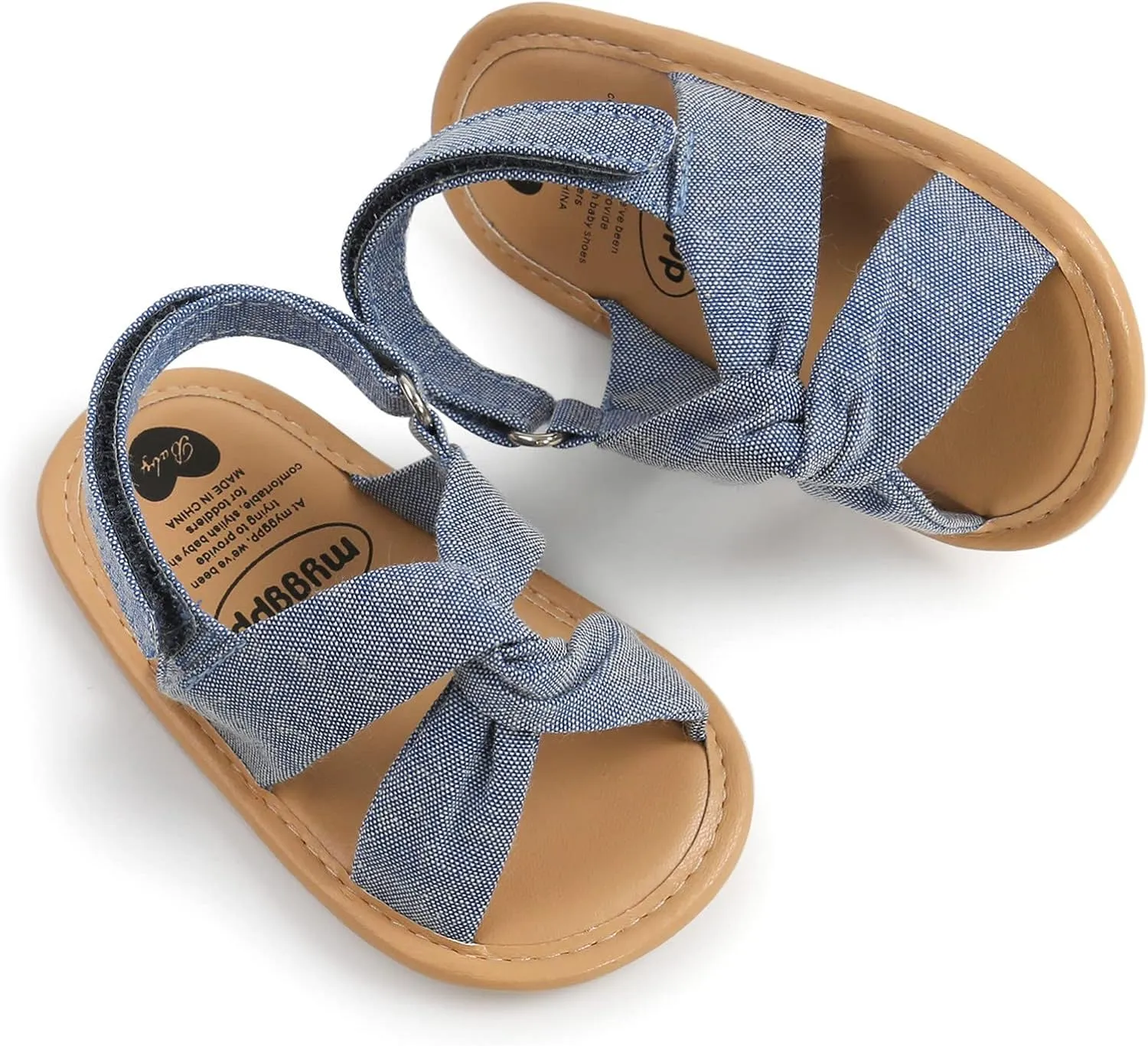 EnJoCho Baby Girls 0-18M Sandals Summer Shoes Soft Sole Outdoor First Walk Toddler Girls Shoes Flats for Party Wedding