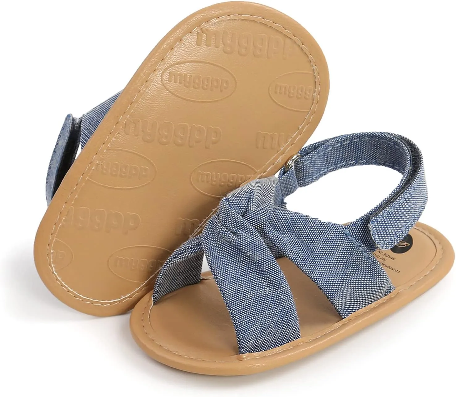 EnJoCho Baby Girls 0-18M Sandals Summer Shoes Soft Sole Outdoor First Walk Toddler Girls Shoes Flats for Party Wedding