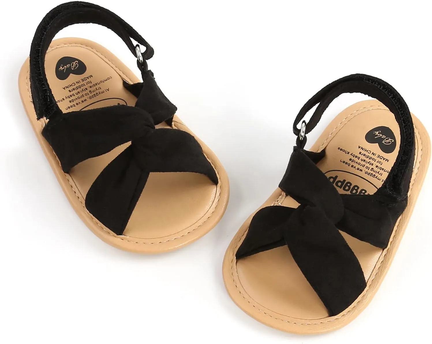EnJoCho Baby Girls 0-18M Sandals Summer Shoes Soft Sole Outdoor First Walk Toddler Girls Shoes Flats for Party Wedding