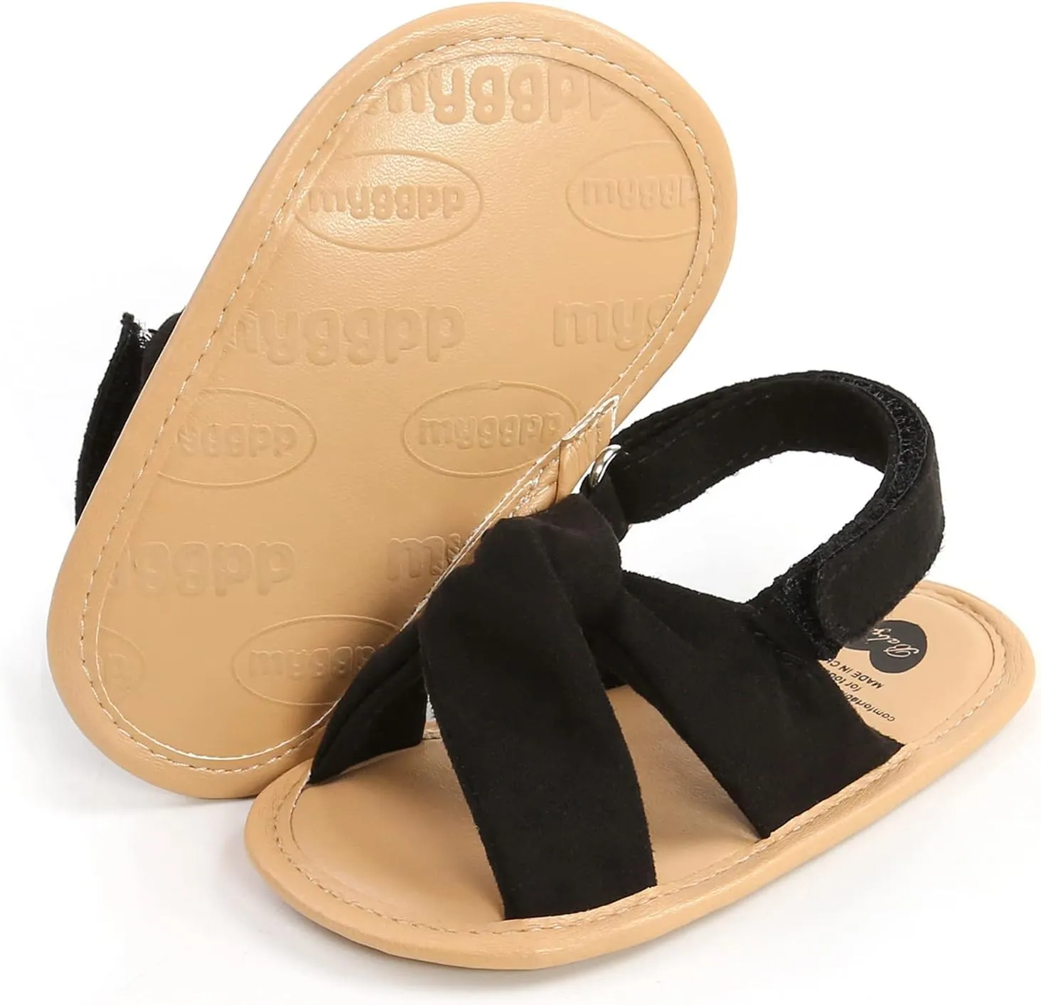 EnJoCho Baby Girls 0-18M Sandals Summer Shoes Soft Sole Outdoor First Walk Toddler Girls Shoes Flats for Party Wedding