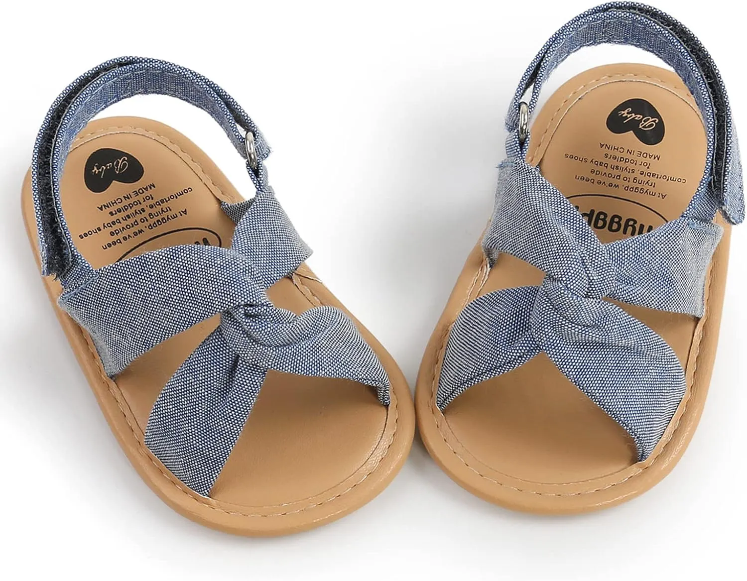 EnJoCho Baby Girls 0-18M Sandals Summer Shoes Soft Sole Outdoor First Walk Toddler Girls Shoes Flats for Party Wedding