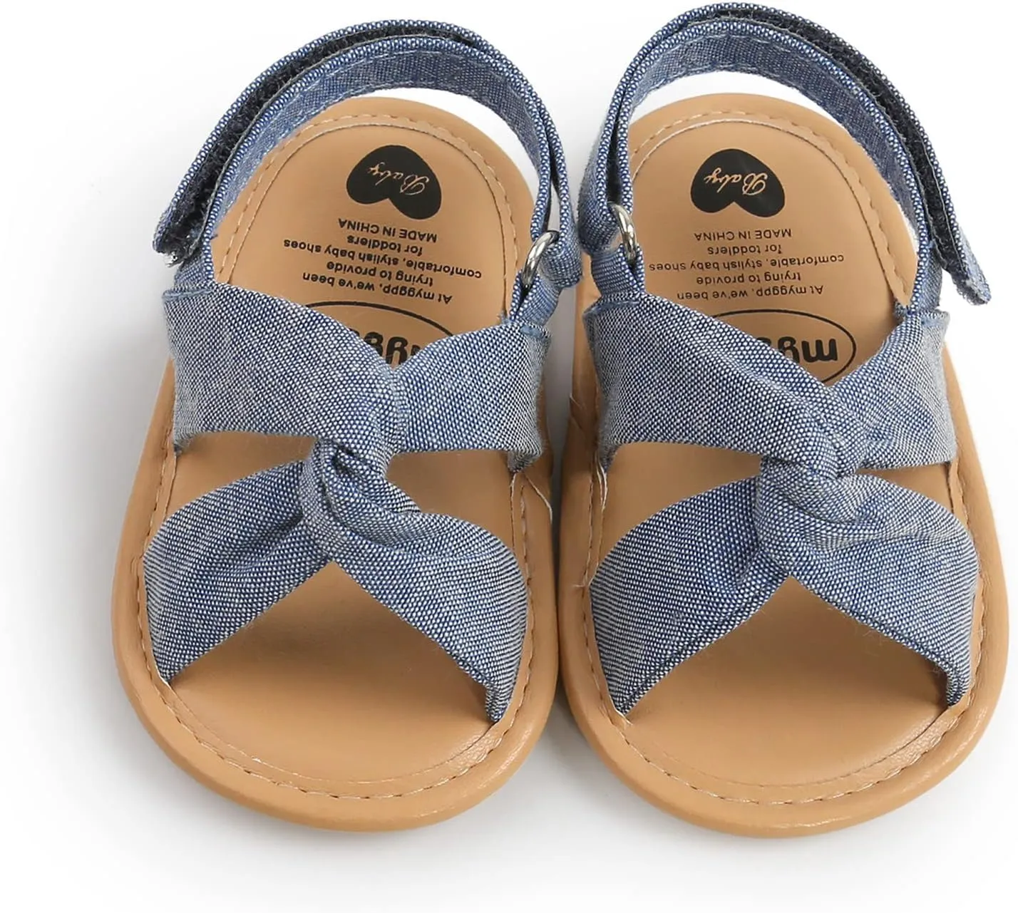 EnJoCho Baby Girls 0-18M Sandals Summer Shoes Soft Sole Outdoor First Walk Toddler Girls Shoes Flats for Party Wedding