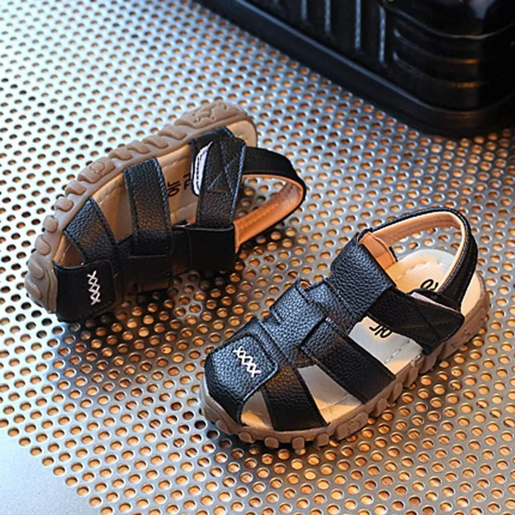 EnJoCho Baby Girls Boys Bowknot Sandals Soft Anti-Slip Rubber Sole Infant Summer Outdoor Shoes Toddler Casual Sandals Shoes (Black-03#, 2.5-3Years)