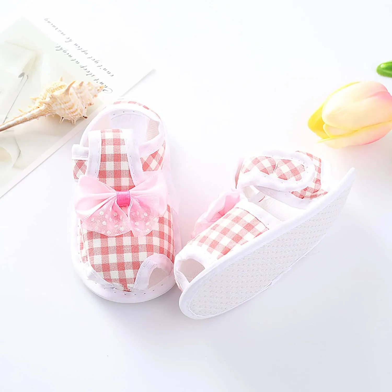 EnJoCho Children Sneakers Baby Girls Boys Non-Slip Soft Sole Toddler Shoes Infant Toddler First Walkers Shoes Princess