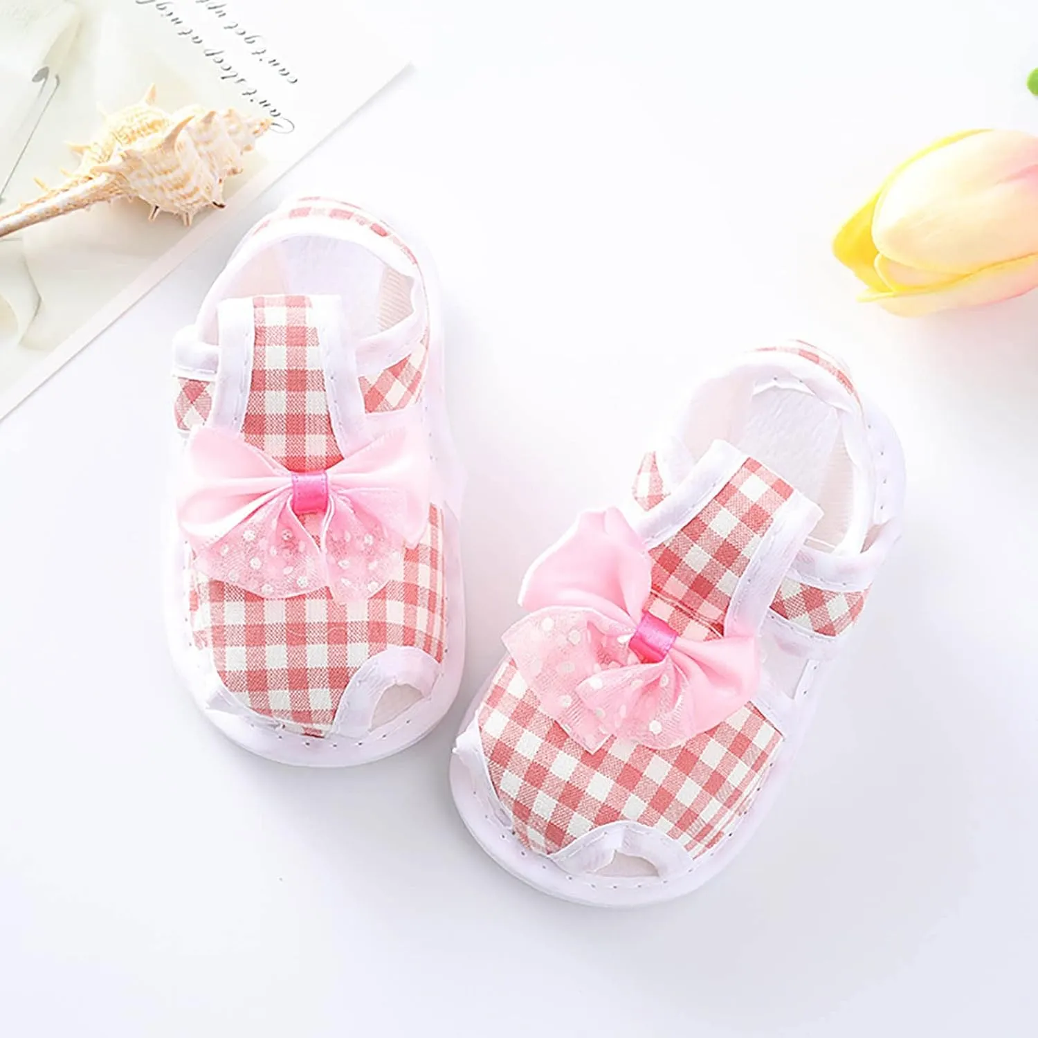 EnJoCho Children Sneakers Baby Girls Boys Non-Slip Soft Sole Toddler Shoes Infant Toddler First Walkers Shoes Princess