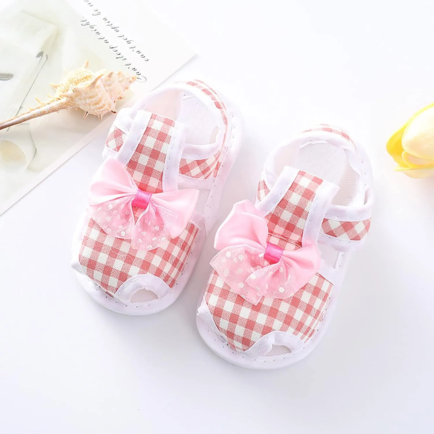 EnJoCho Children Sneakers Baby Girls Boys Non-Slip Soft Sole Toddler Shoes Infant Toddler First Walkers Shoes Princess