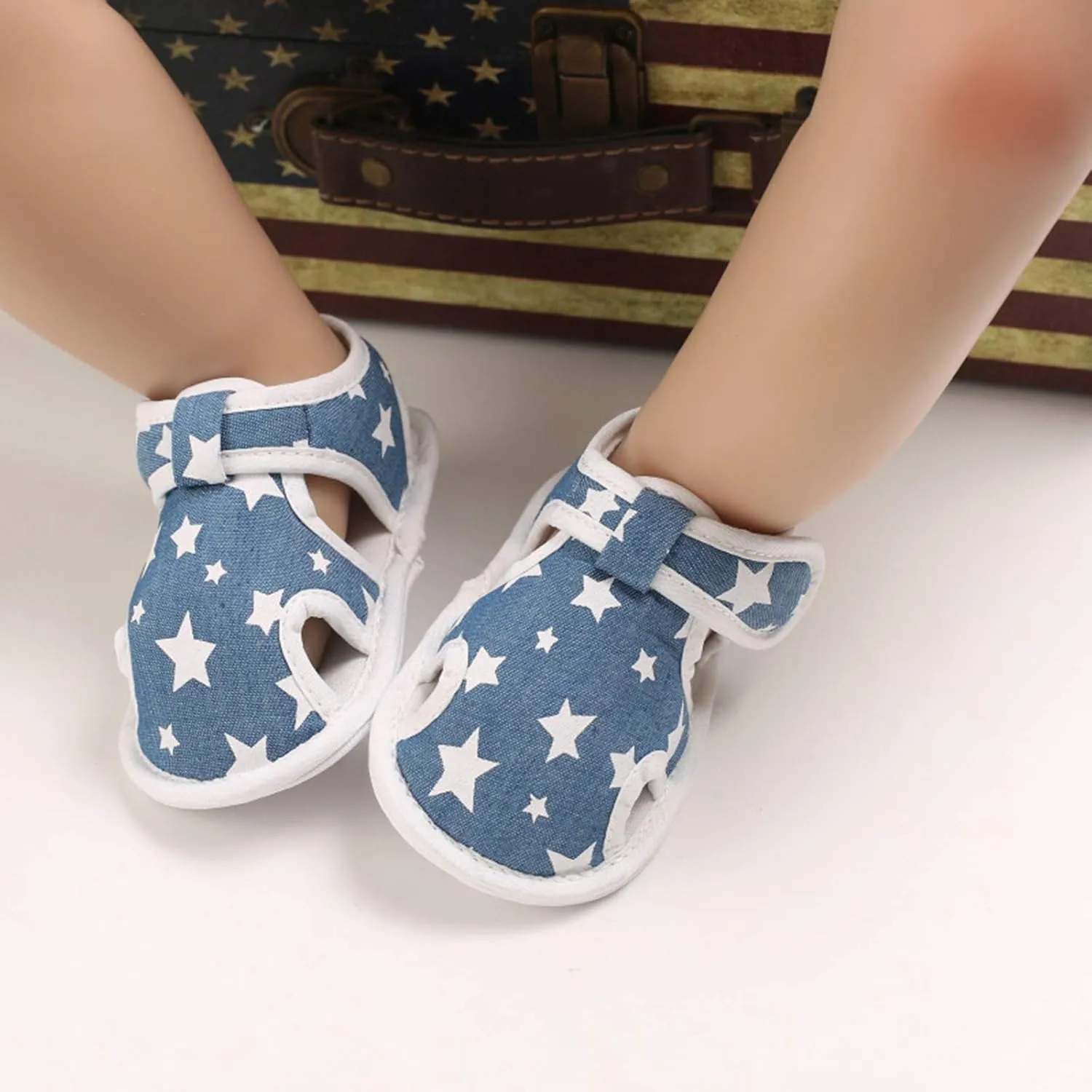 EnJoCho Infant Baby Boys Girls Cartoon Sandals Soft Sole Non Slip Toddler Prewalker Crib Summer Outdoor Walking Shoes