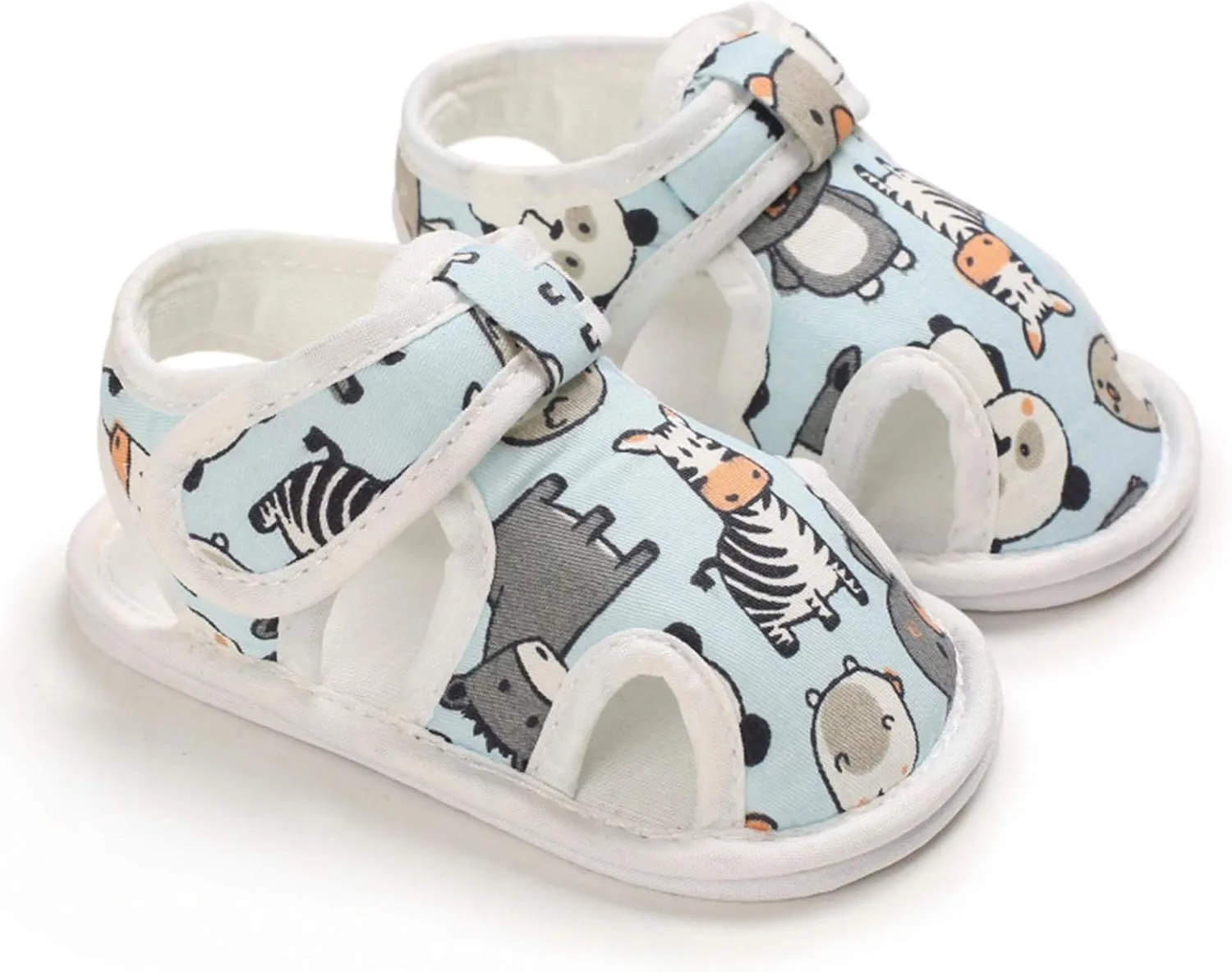 EnJoCho Infant Baby Boys Girls Cartoon Sandals Soft Sole Non Slip Toddler Prewalker Crib Summer Outdoor Walking Shoes