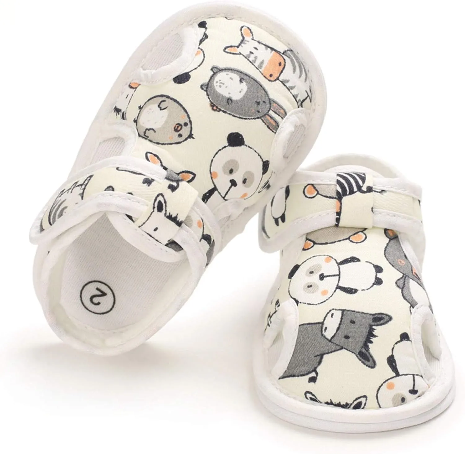 EnJoCho Infant Baby Boys Girls Cartoon Sandals Soft Sole Non Slip Toddler Prewalker Crib Summer Outdoor Walking Shoes