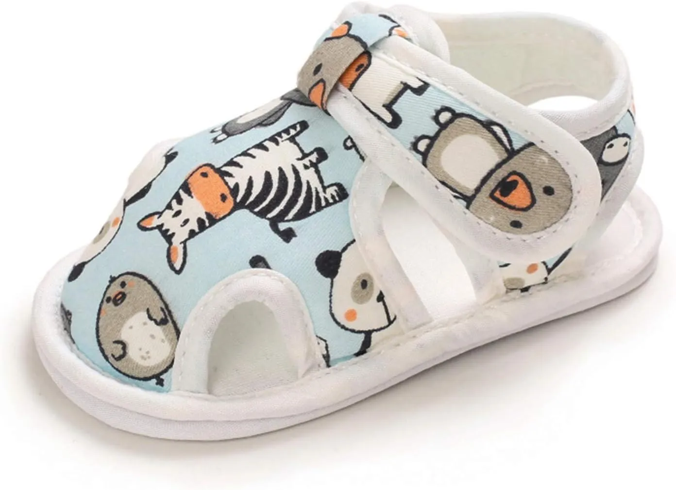 EnJoCho Infant Baby Boys Girls Cartoon Sandals Soft Sole Non Slip Toddler Prewalker Crib Summer Outdoor Walking Shoes