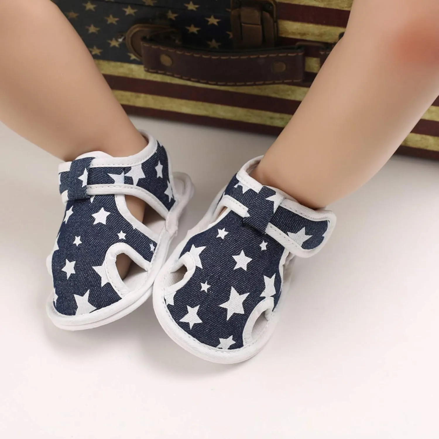 EnJoCho Infant Baby Boys Girls Cartoon Sandals Soft Sole Non Slip Toddler Prewalker Crib Summer Outdoor Walking Shoes