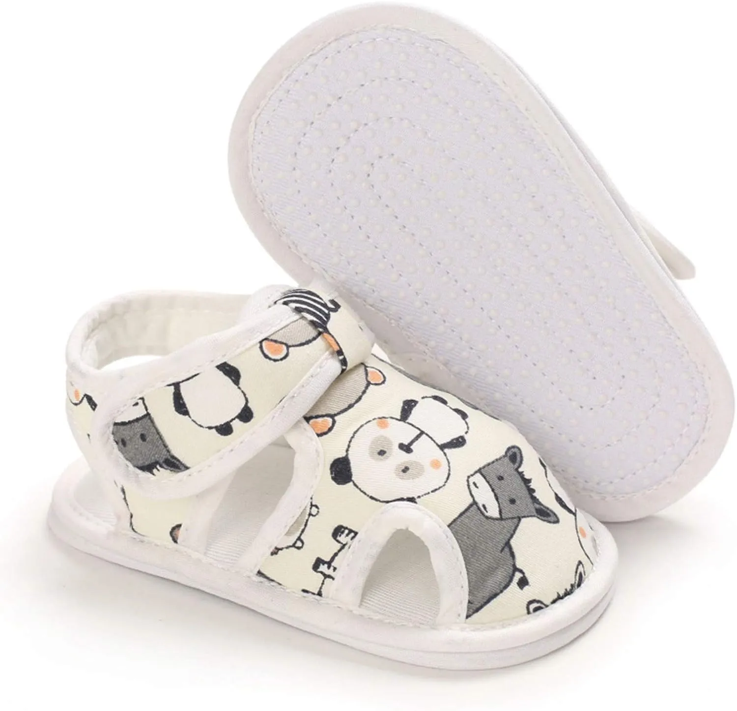 EnJoCho Infant Baby Boys Girls Cartoon Sandals Soft Sole Non Slip Toddler Prewalker Crib Summer Outdoor Walking Shoes