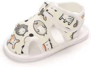 EnJoCho Infant Baby Boys Girls Cartoon Sandals Soft Sole Non Slip Toddler Prewalker Crib Summer Outdoor Walking Shoes