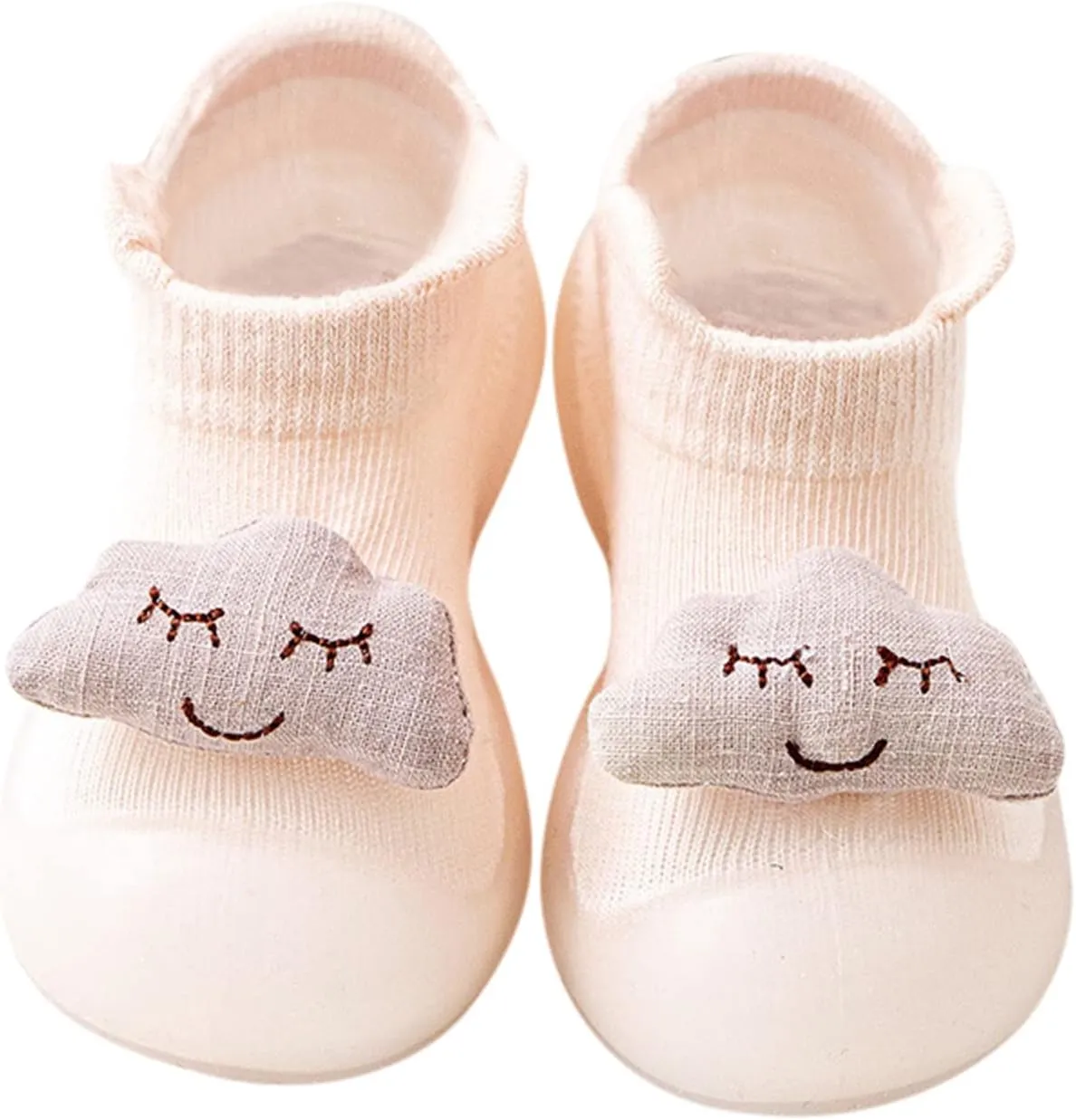 EnJoCho Kids Flats Sandals Toddler Kids Infant Newborn Baby Boys Girls Shoes Cute Cartoon Animals Soft Soles (Pink, 0-6 Months)