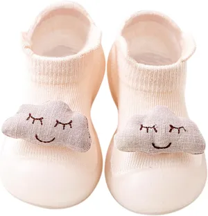 EnJoCho Kids Flats Sandals Toddler Kids Infant Newborn Baby Boys Girls Shoes Cute Cartoon Animals Soft Soles (Pink, 0-6 Months)